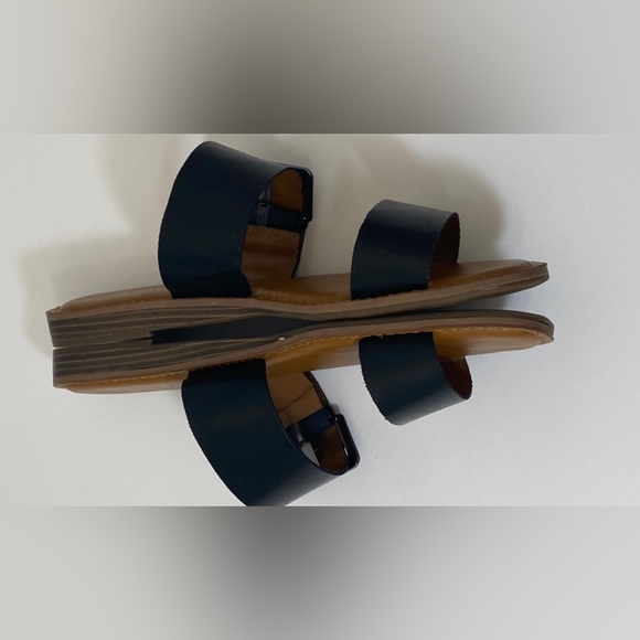 Franco Sarto Pre-Owned Gainer Black Sandals Size 8.5 - Picture 7 of 8